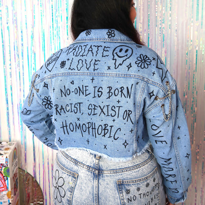 the ‘heart on sleeve’ denim jacket