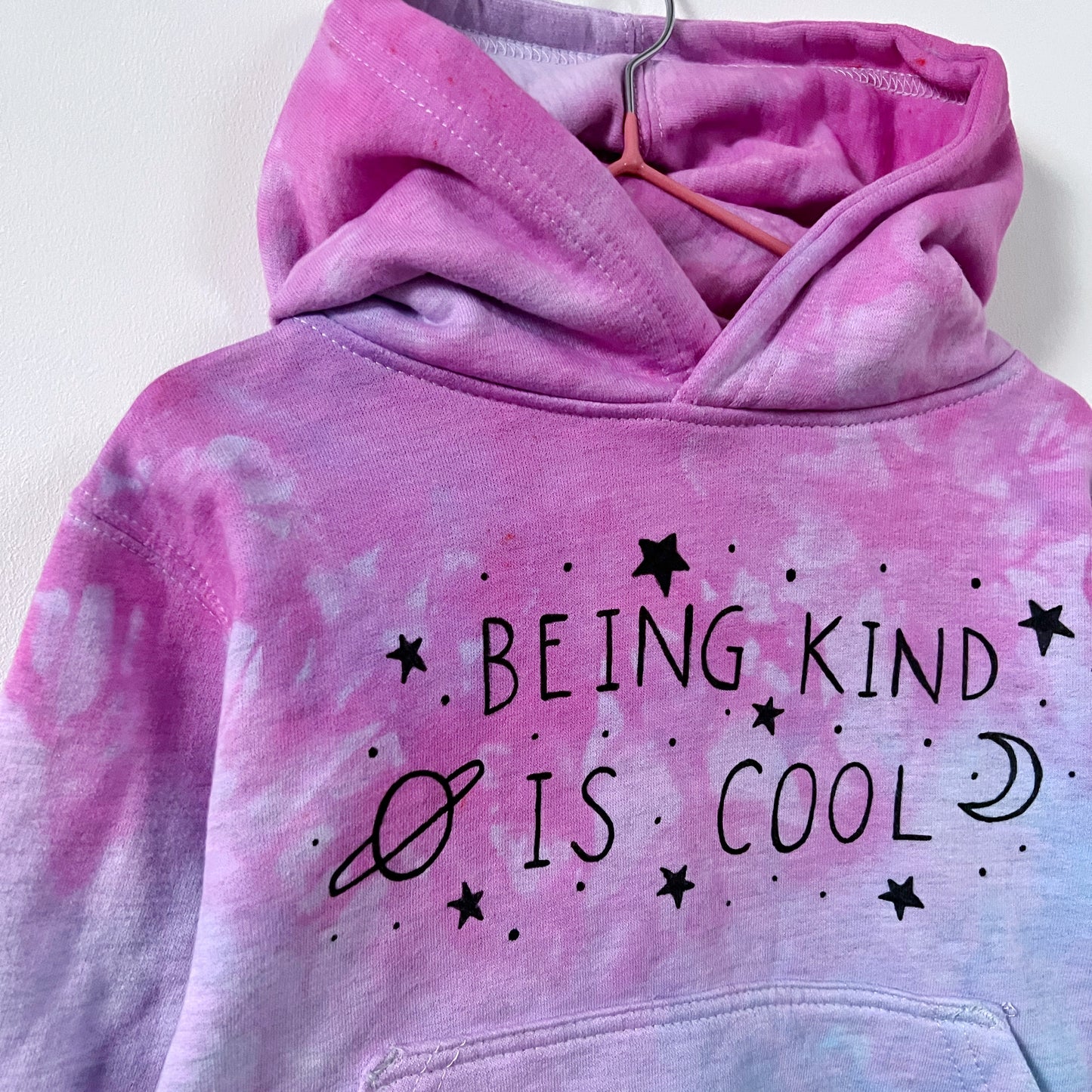 kids being kind is cool hoodie - tie dye