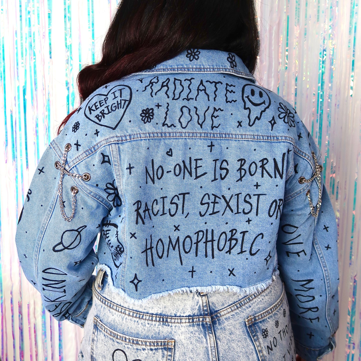 the ‘heart on sleeve’ denim jacket