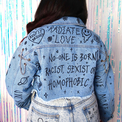 the ‘heart on sleeve’ denim jacket