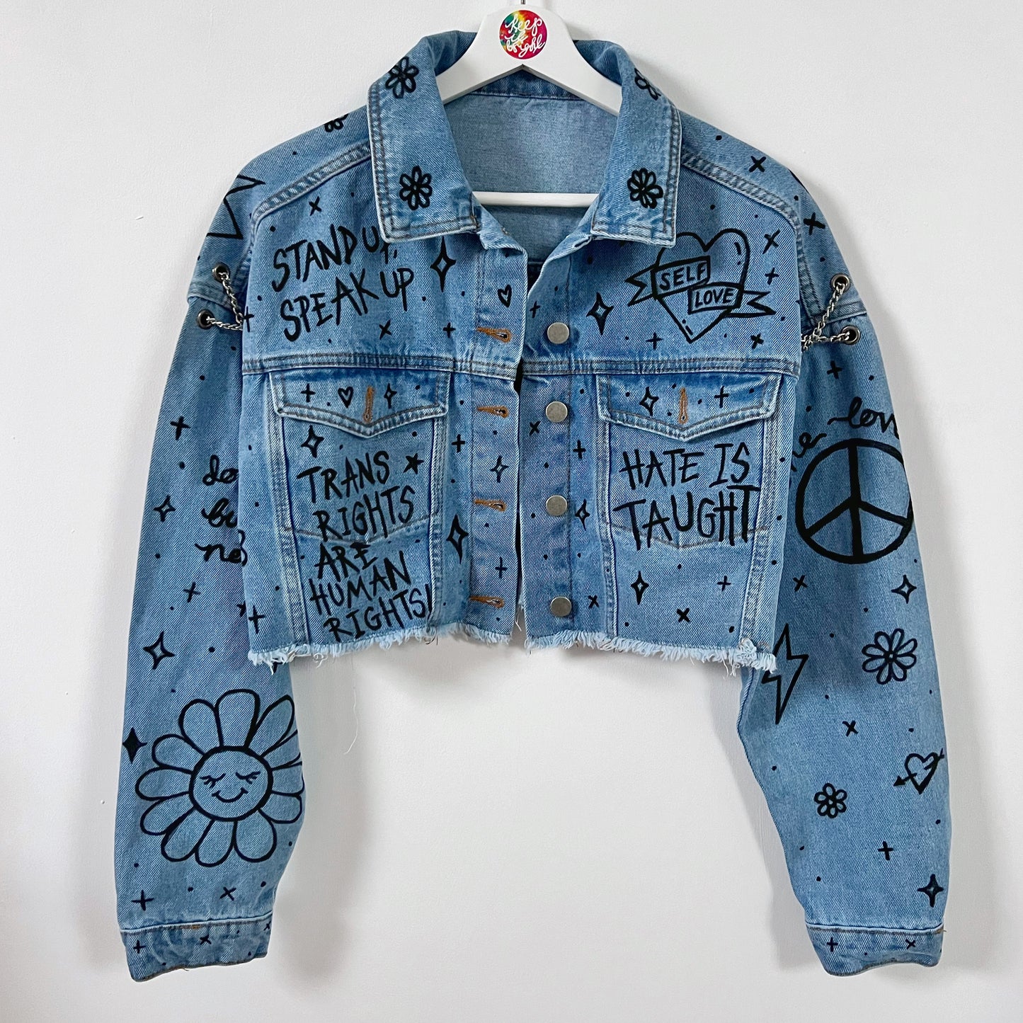 the ‘heart on sleeve’ denim jacket