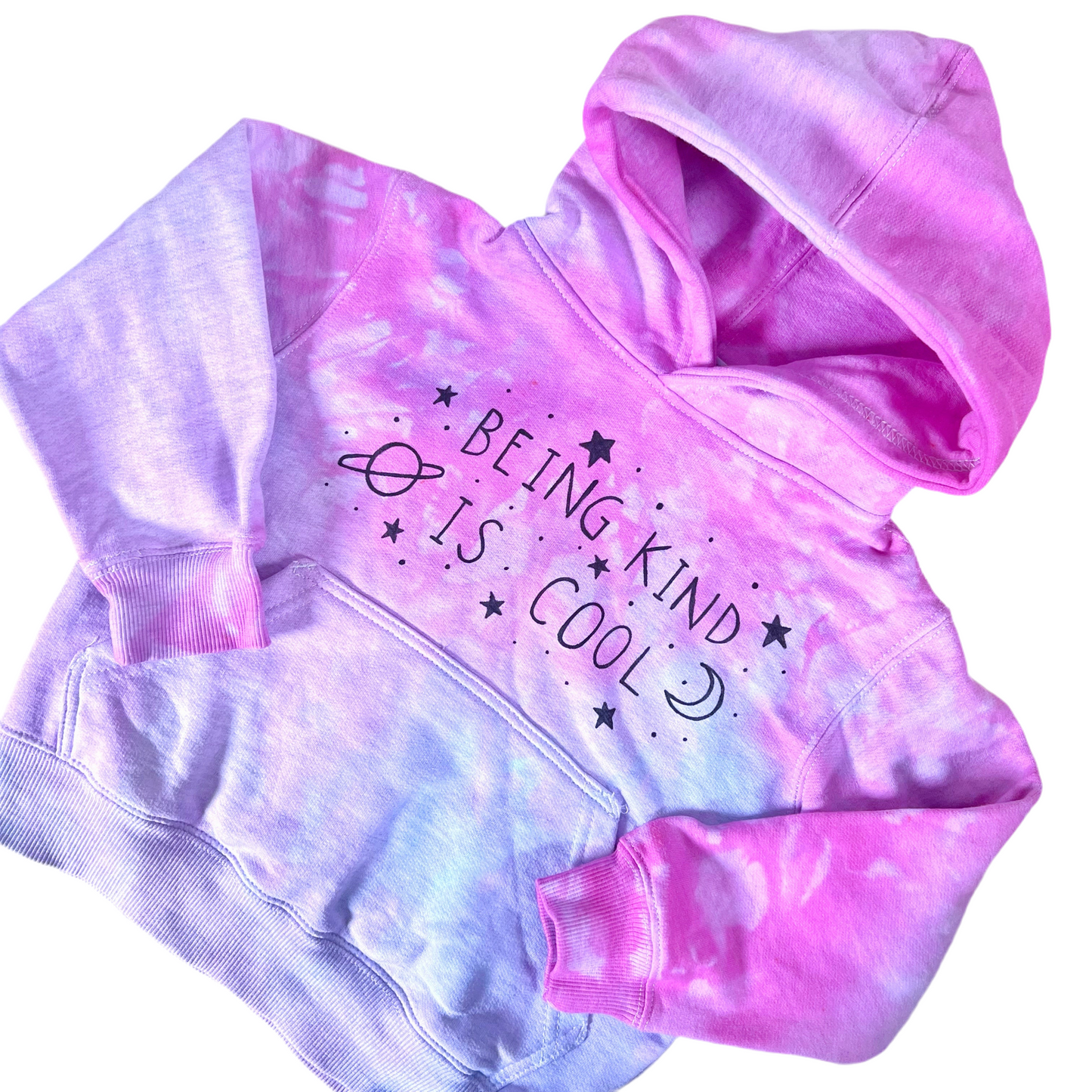 kids being kind is cool hoodie - tie dye