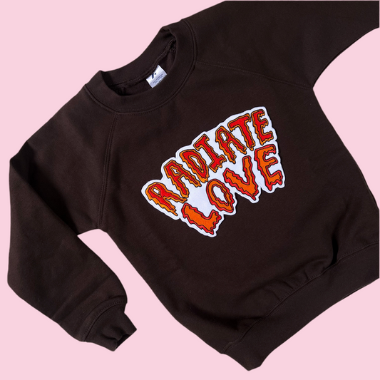 kids radiate love sweatshirt