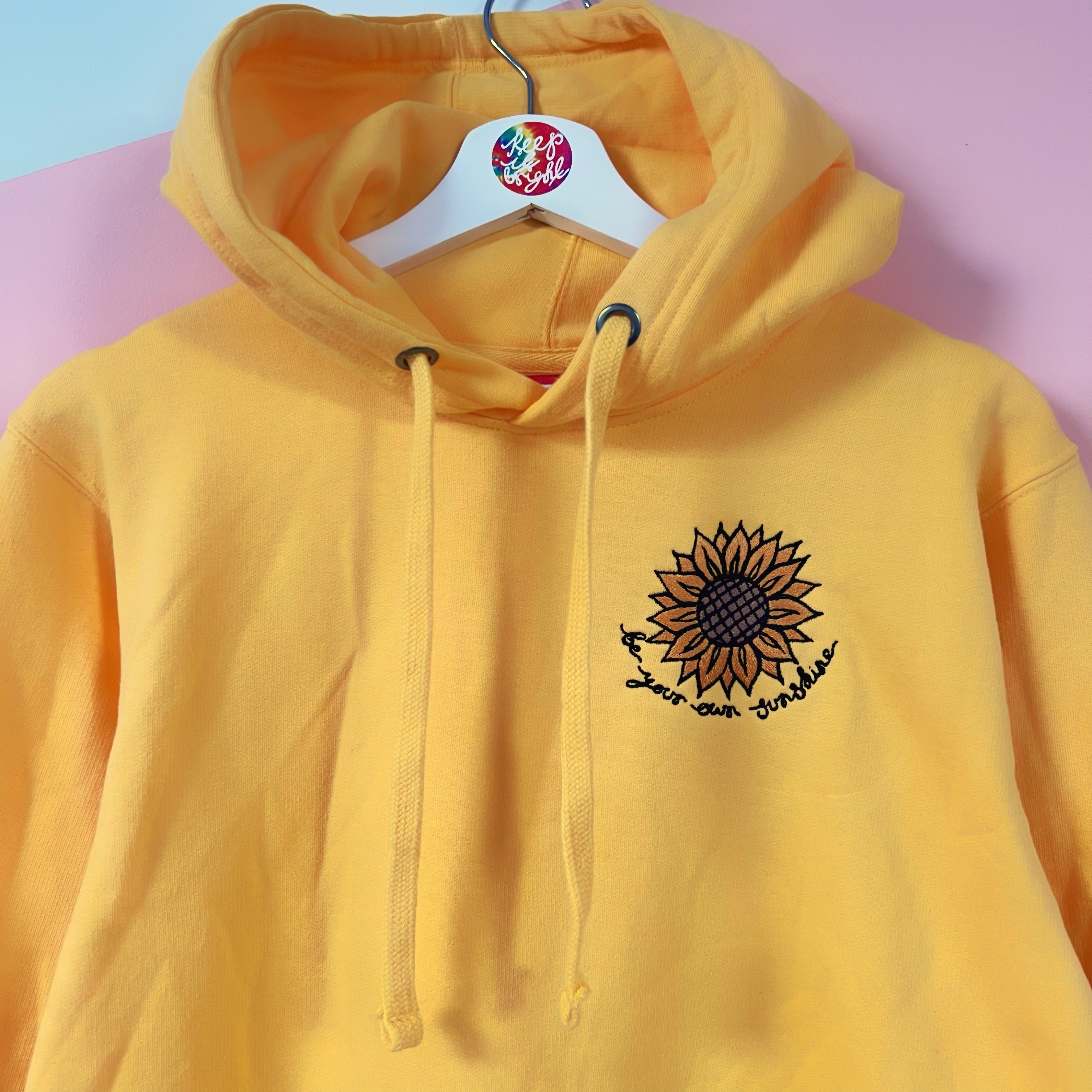 Sunflower embroidered sales hoodie