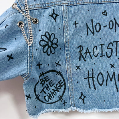 the ‘heart on sleeve’ denim jacket