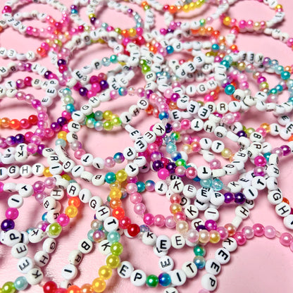 keep it bright beaded bracelets