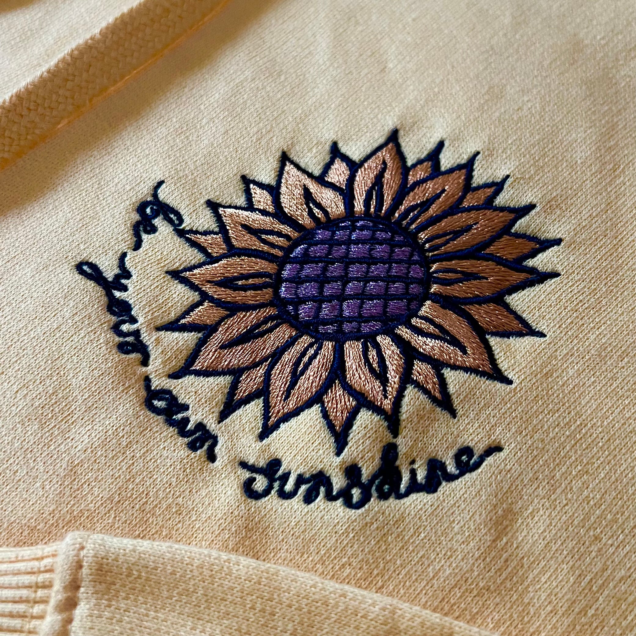 Sunflower best sale embroidery hoodie