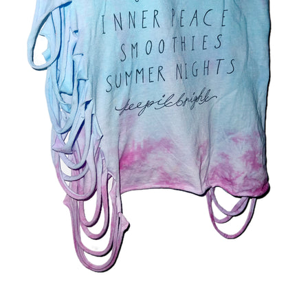 summer nights tie dye vest top