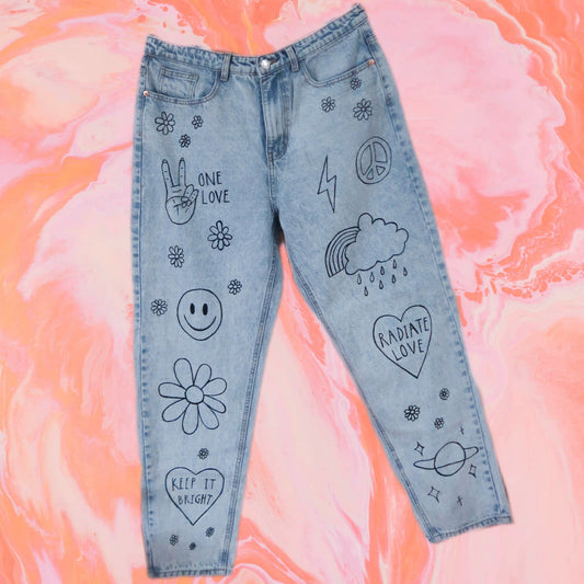 hippie heart jeans - v.2