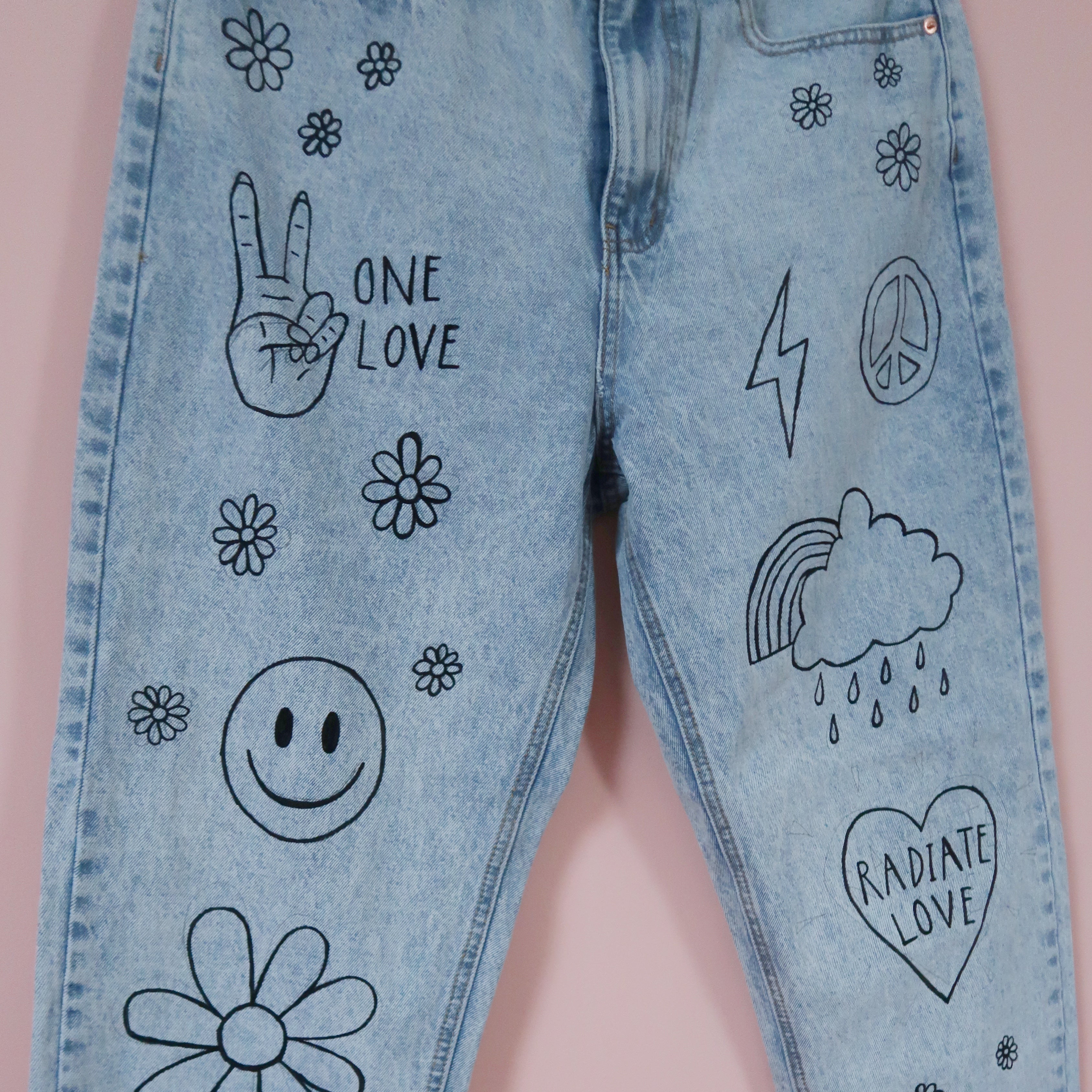 hippie heart jeans - v.2 – Keep It Bright