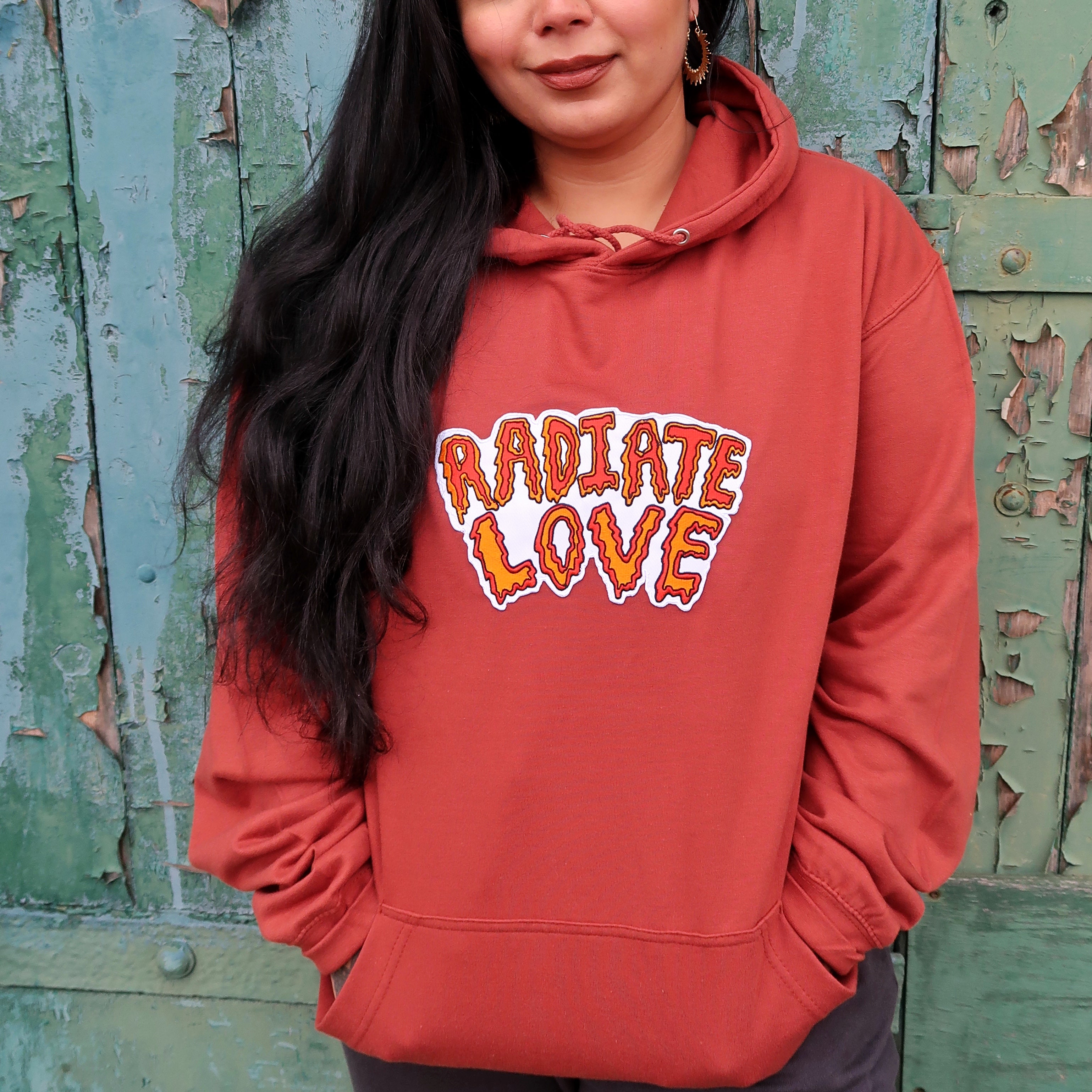 Rust on sale coloured hoodie