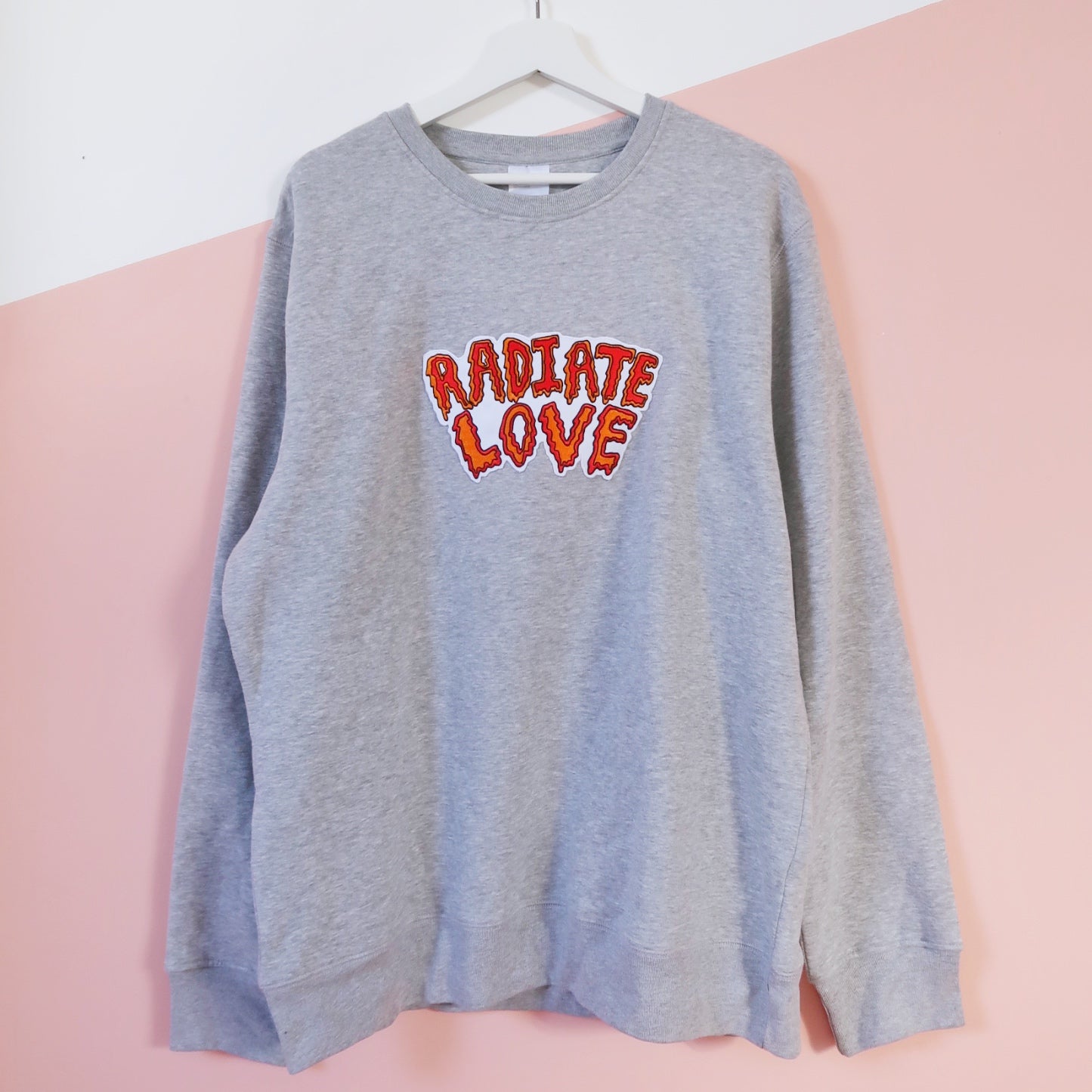 Radiate love cheap embroidered sweatshirt